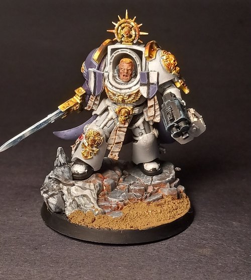 Space Marine captain in terminator armor