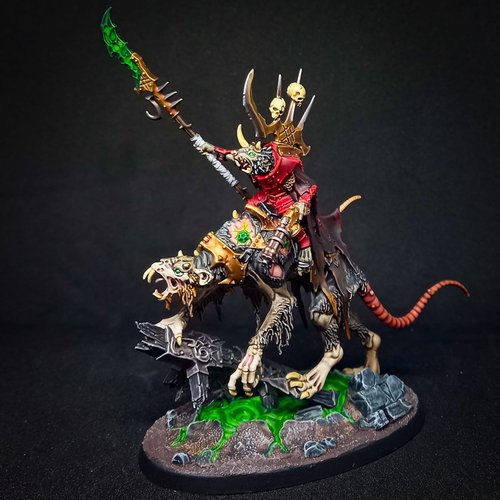 Skaven Clawlord on Gnaw-beast