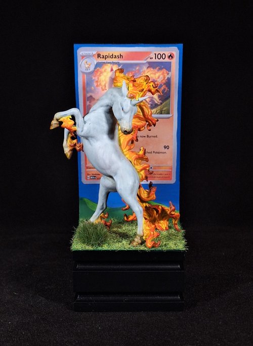 Rapidash (please note: the Pokemon card is printed