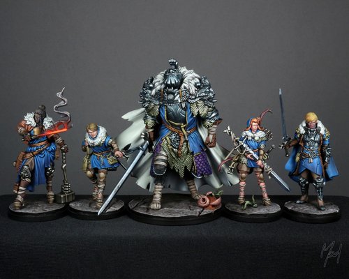 Kingdom Death : Monster Black Knight and Squires