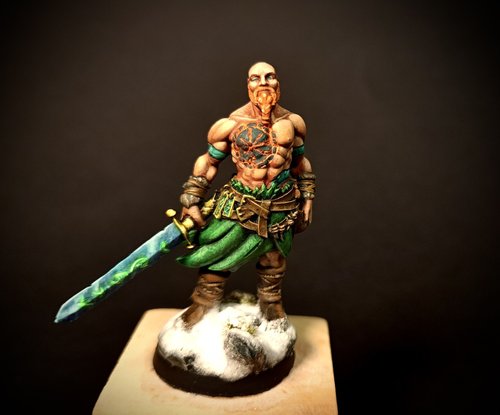 D&D Lava stond warrior