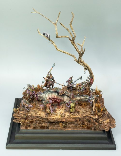 Kroot Hunters Diorama