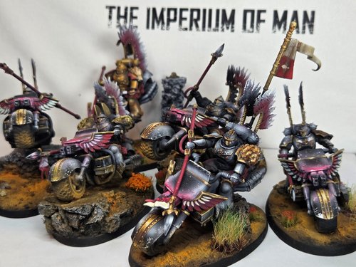 Heavy Hussars "Leopards"(custom ravenwing black kn