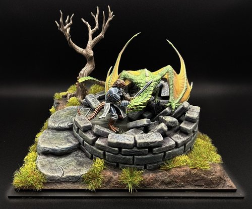 Sir Spanks' first dragon
