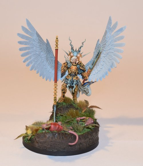 Yndrasta, the Celestial Spear calling back her Wea