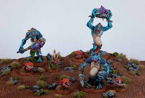 Rockgut Troggoths with Squig pets