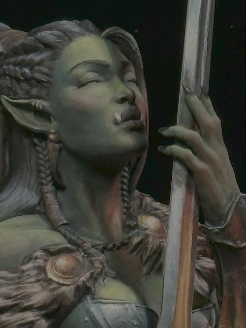 Shellah, the Half-orc Barbarian
