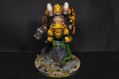Kragnos (custom kitbashed/sculpted in Ironjawz sty
