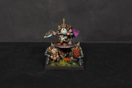 Dwarf King on Shieldbearers