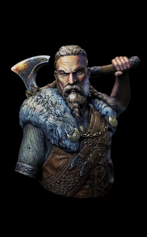 Viking looking at sunset