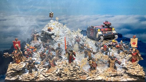 Black Templars investigating the massacre of Imper