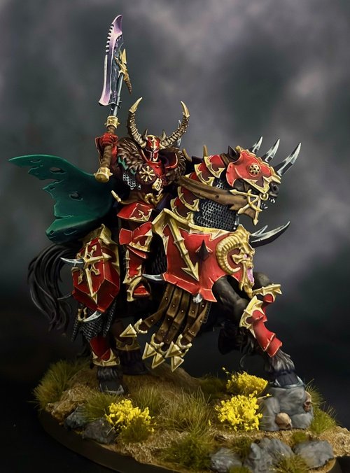 Chaos lord on Daemonic mount