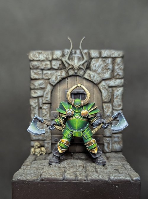 Slambo chilling in the dungeon