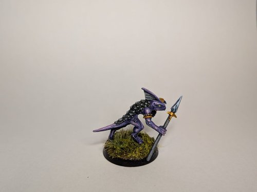 Purple lighting dinosaur