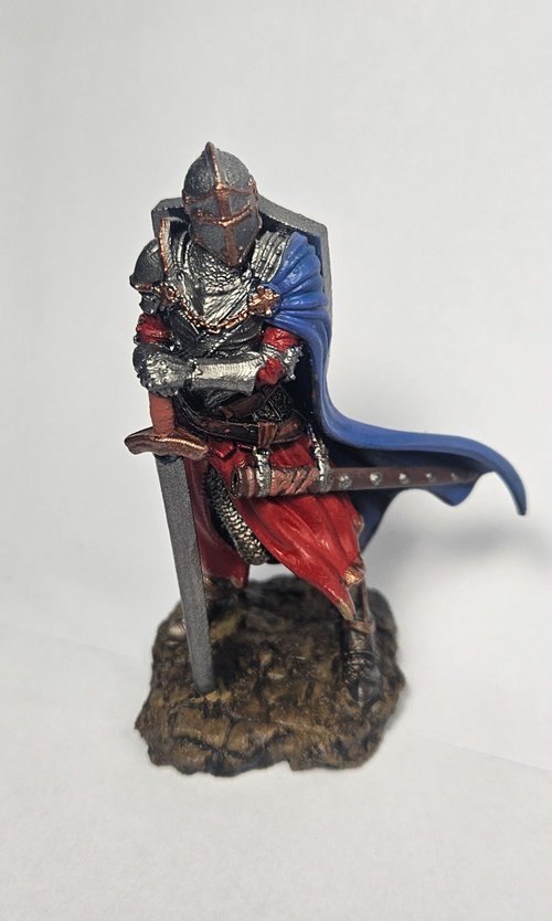 The knight that gaurds my paint station.(After one