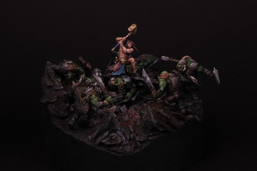 Sigmar HeldenHammer Vs. the orc horde