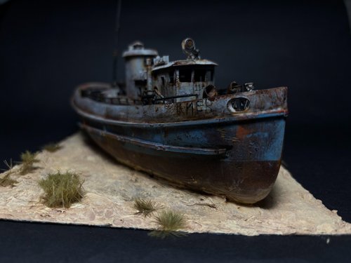 Boat in the Ural Sea