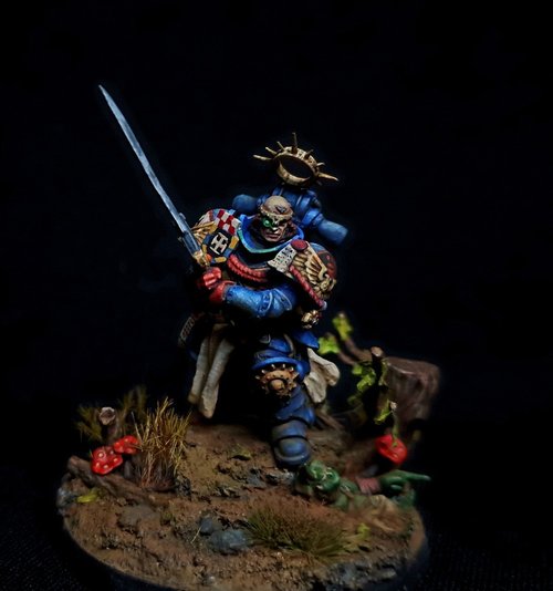 Commander Archus' a Kit Bashed Helbrecht proxy for