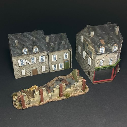 The trio of houses
