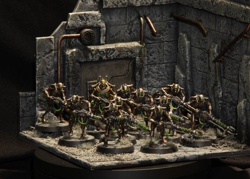 Necrons coming out of imperial bunker