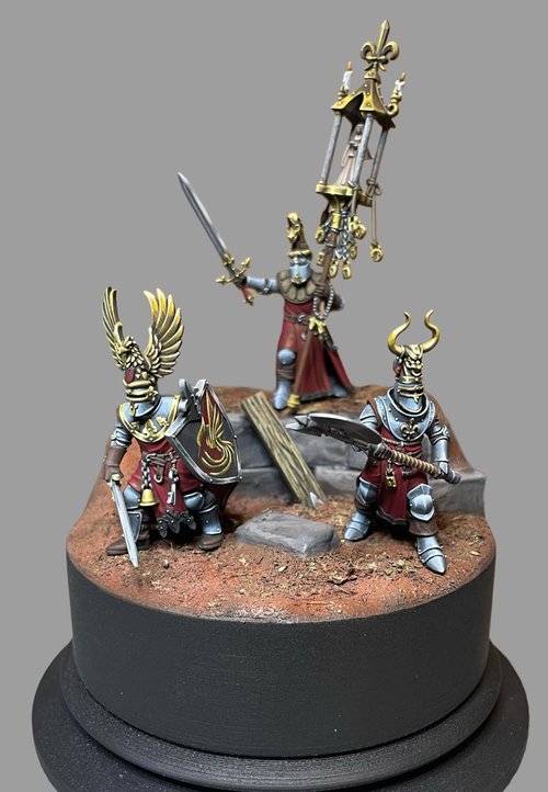 Knights on foot