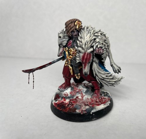 The wolf hunts