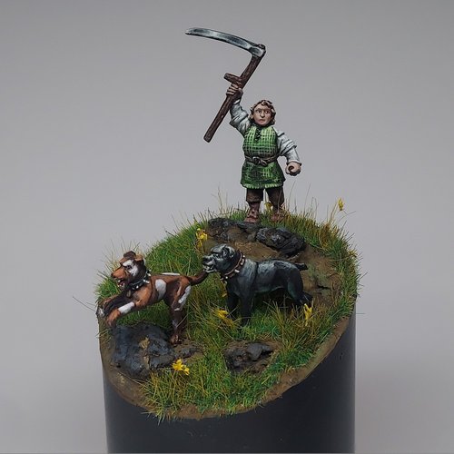 Farmer Maggot and Hounds