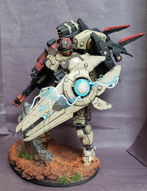 Tau Riptide Battlesuit; Callsign: Brawler Gambit