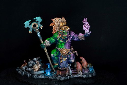 Champions of Sona - Gwaunar (with added LEDs)
