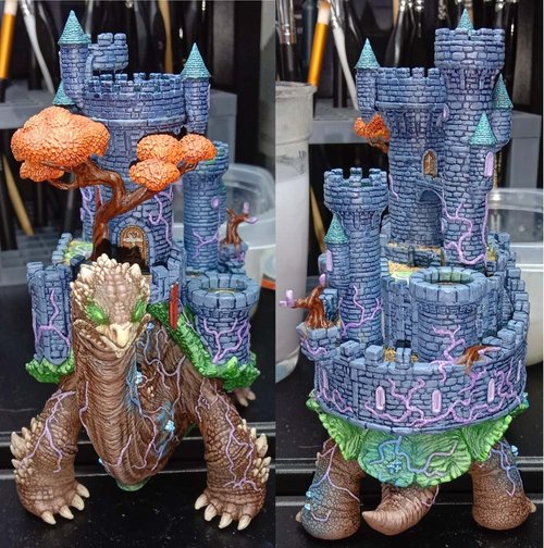 Tortoise With Castle On Its Back