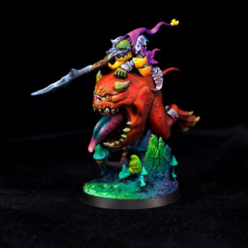 Loonboss on giant cave squig