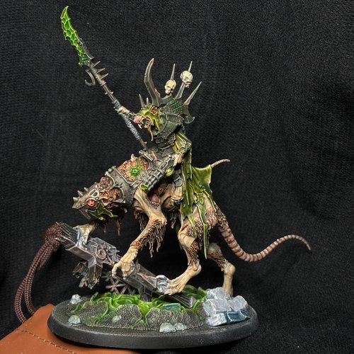 Pestilent Clawlord on his prized muzzled Gnawbeast