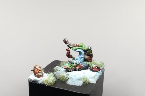 Blood bowl in the snow