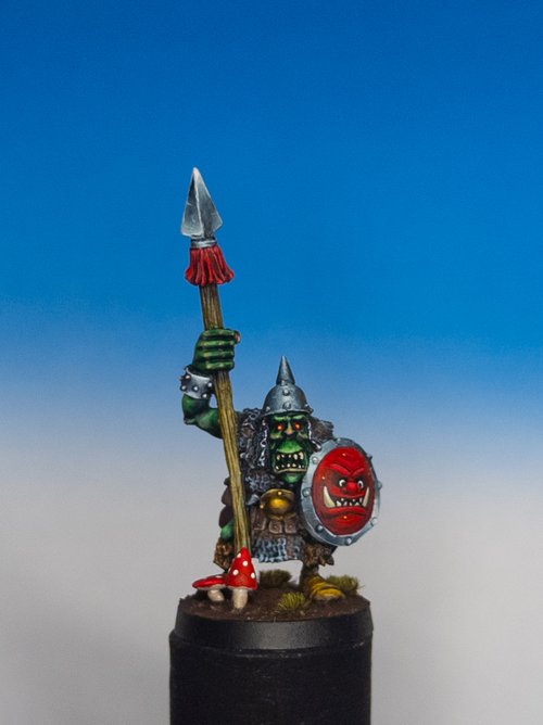 Orc With Spear - Heartbreaker Miniatures
