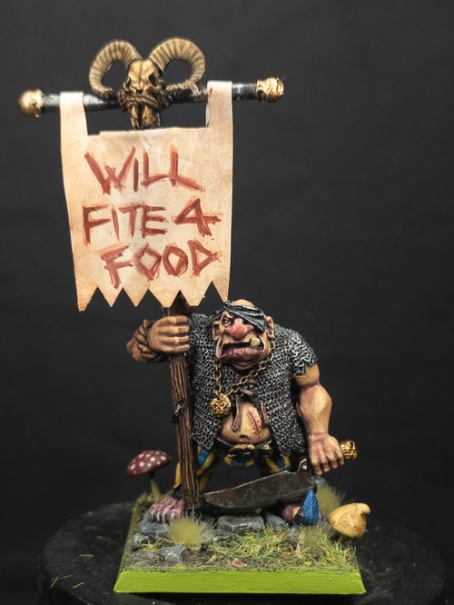 Ogre standard bearer