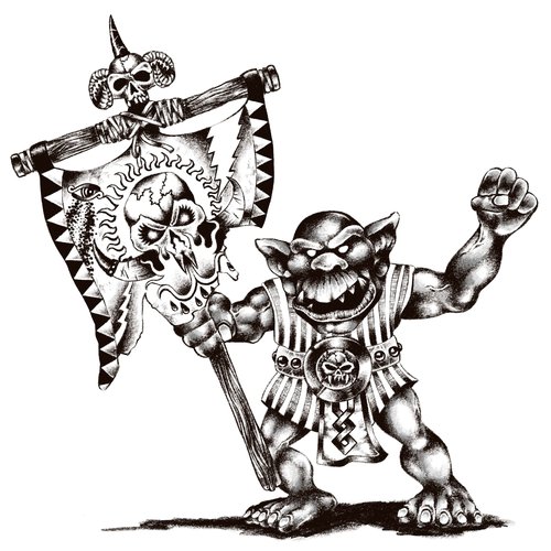 Savage orc standard bearer