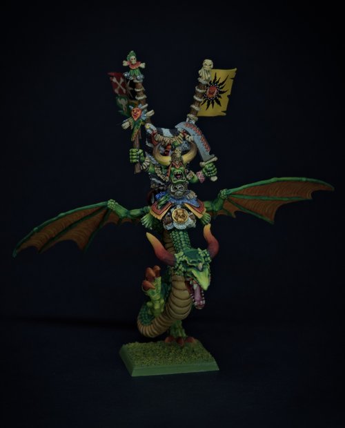 orc shaman on wyvern