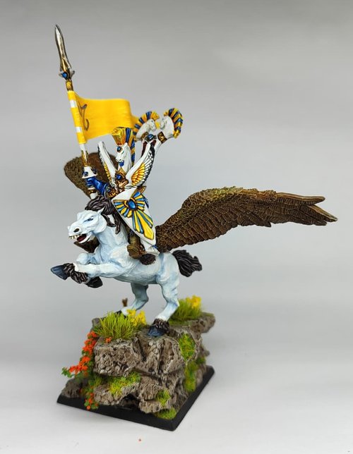 High Elf Prince on Pegasus