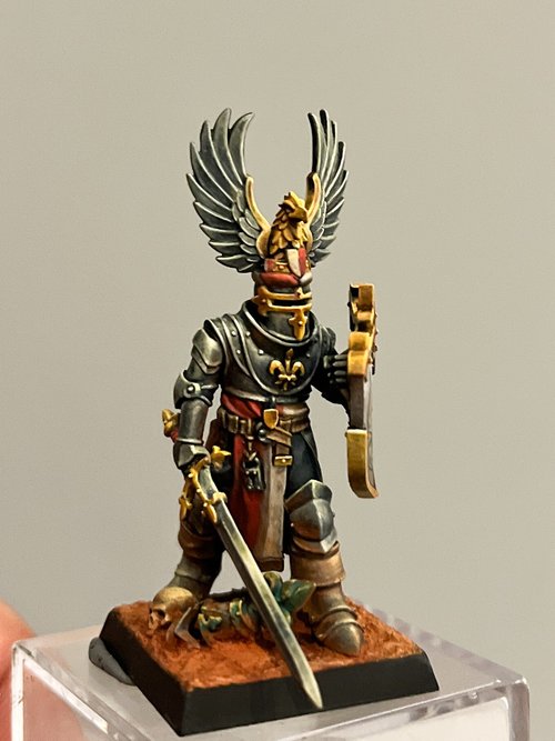 Brettonian Footman in the desert