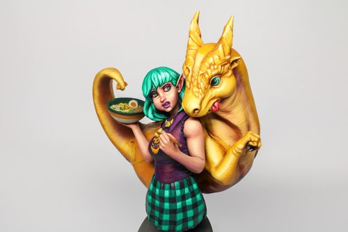 Punk Rock Ramen Dragon Elf Lady