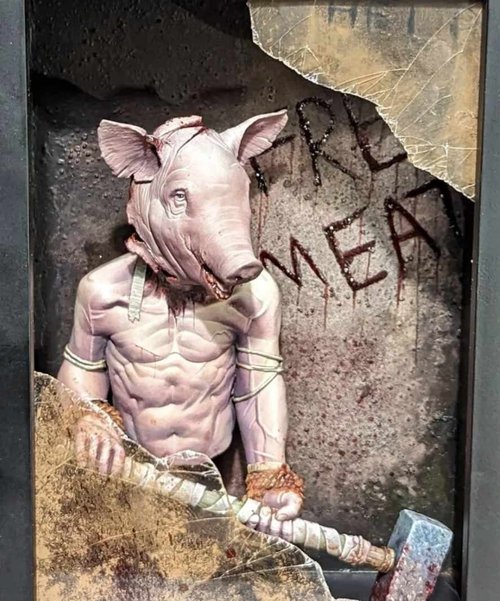 Pig Man Bust