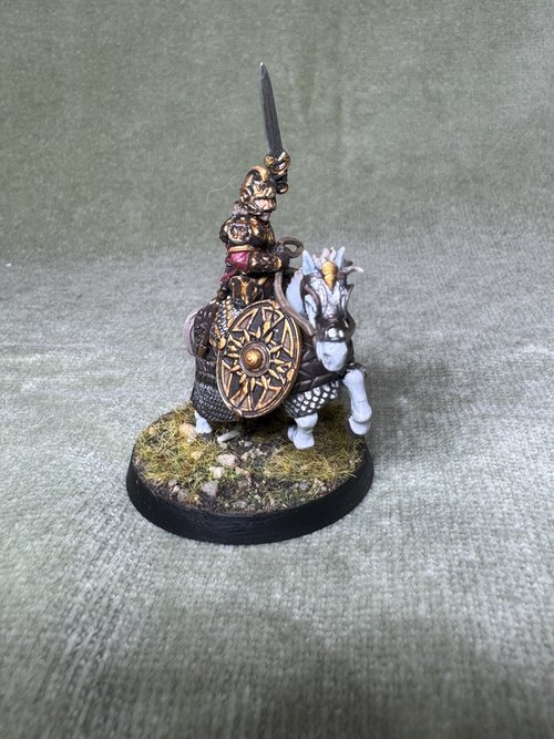 King Theoden on horseback