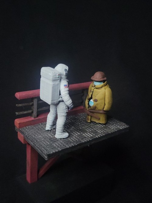 Two Regular Full Sized Astronauts