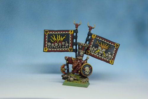 Chaos dwarf banner bearer