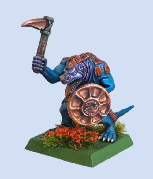 Saurus warrior with the originals mouldlines