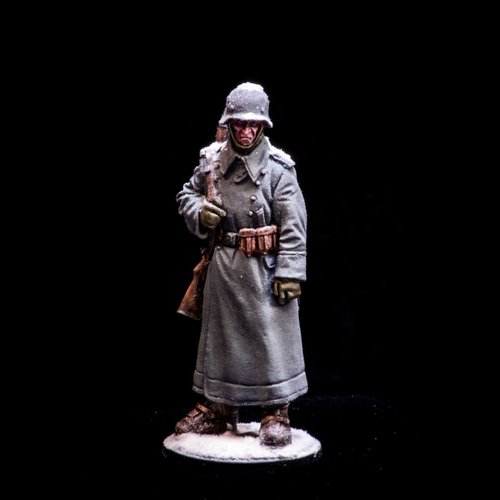 Wehrmacht infantry private on guard