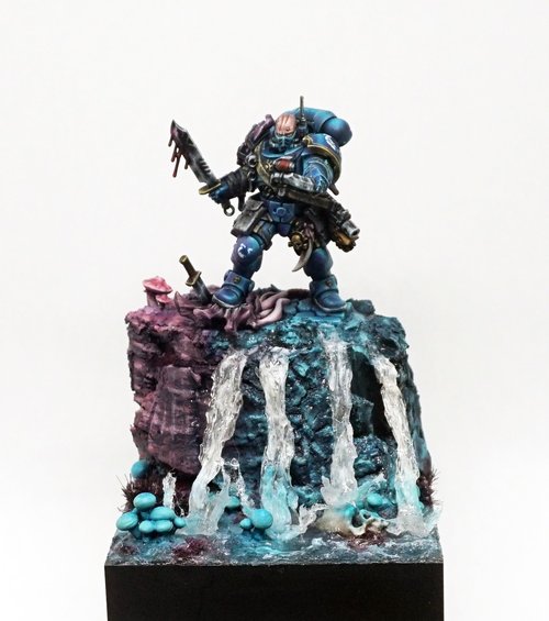 Ultramarine striking a pose