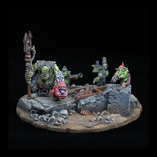 Ork Runtherd and Grots