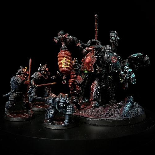 Red Ronin techmaster Yokai and retinues