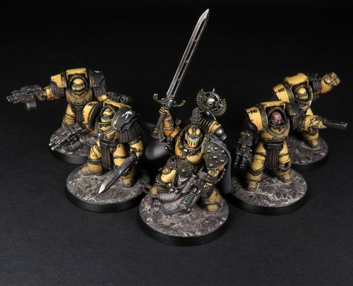 Imperial Fists Praetor with Cataphractii bodyguard